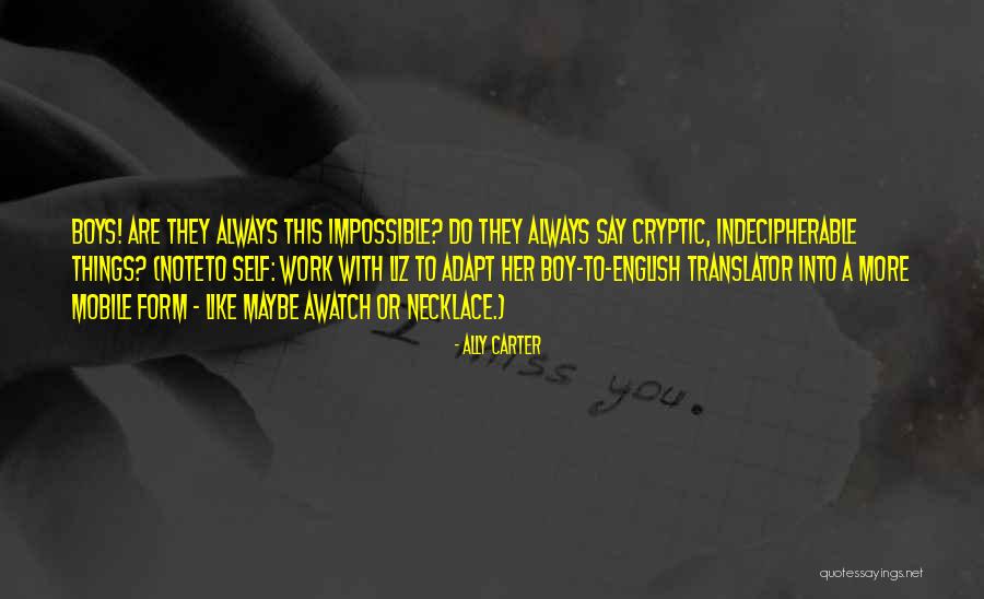 Note Self Quotes By Ally Carter Note Self Quotes By Ally Carter