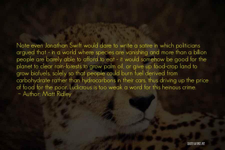 Note Writing Quotes By Matt Ridley
