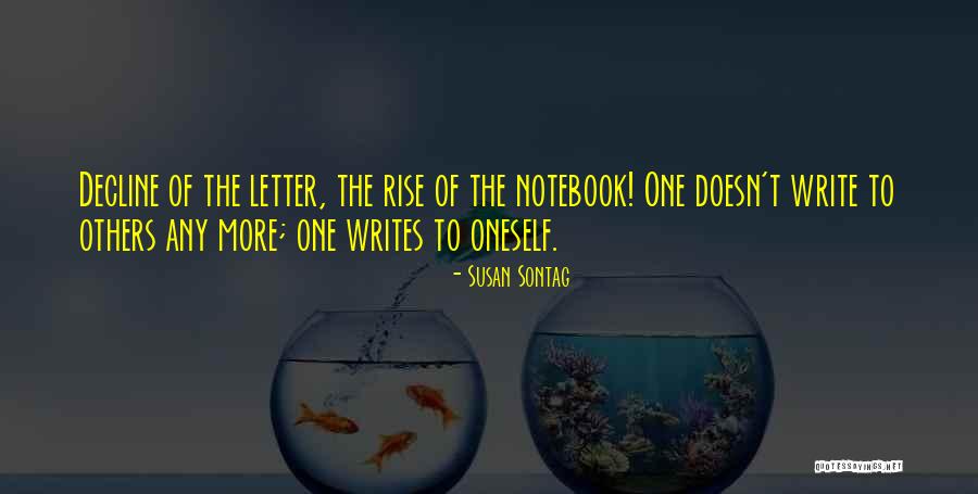 Notebook Letter Quotes By Susan Sontag Notebook Letter Quotes By Susan Sontag