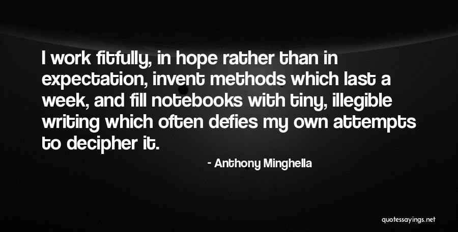 Notebooks With Quotes By Anthony Minghella Notebooks With Quotes By Anthony Minghella