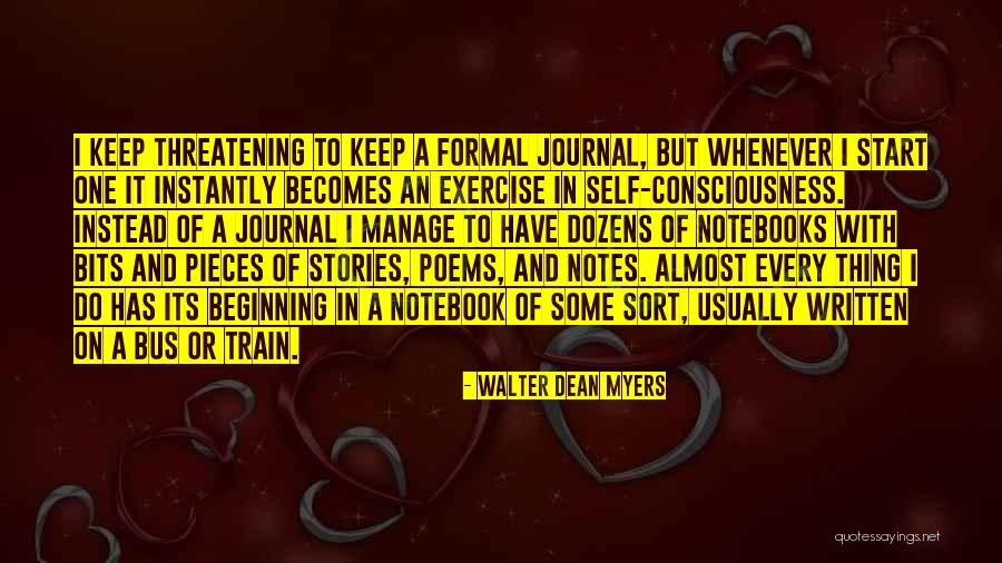 Notebooks With Quotes By Walter Dean Myers Notebooks With Quotes By Walter Dean Myers