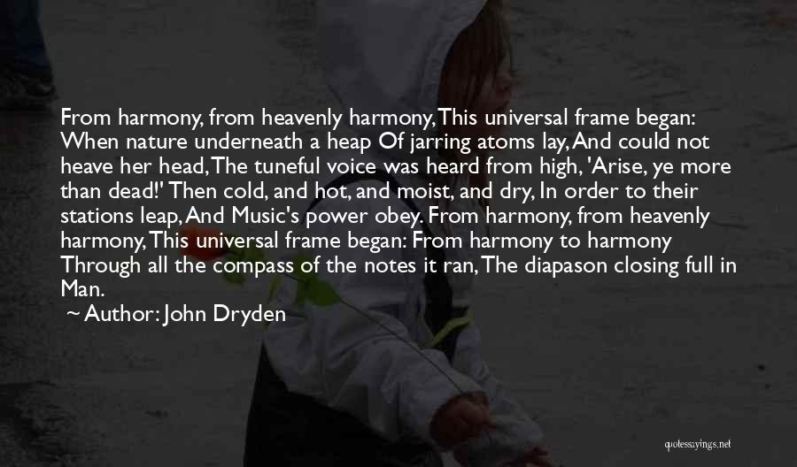 Notes Music Quotes By John Dryden