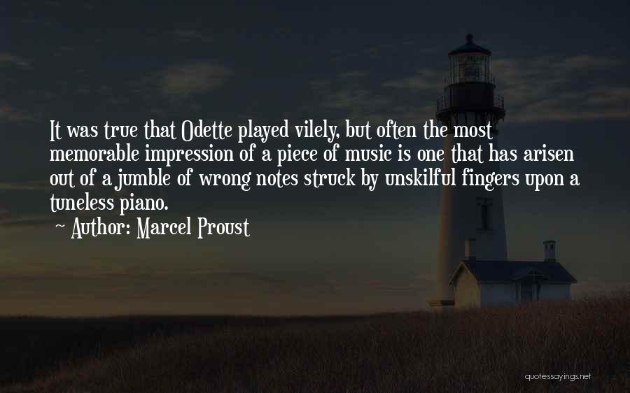 Notes Music Quotes By Marcel Proust