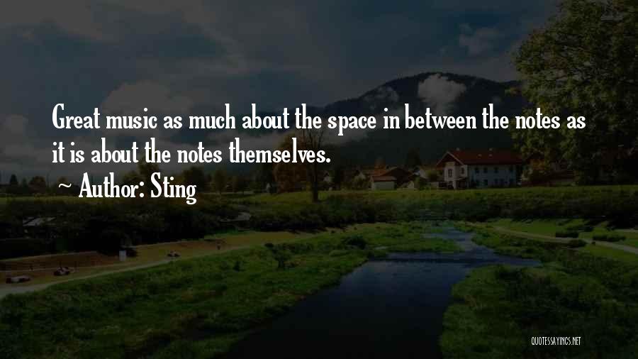 Notes Music Quotes By Sting