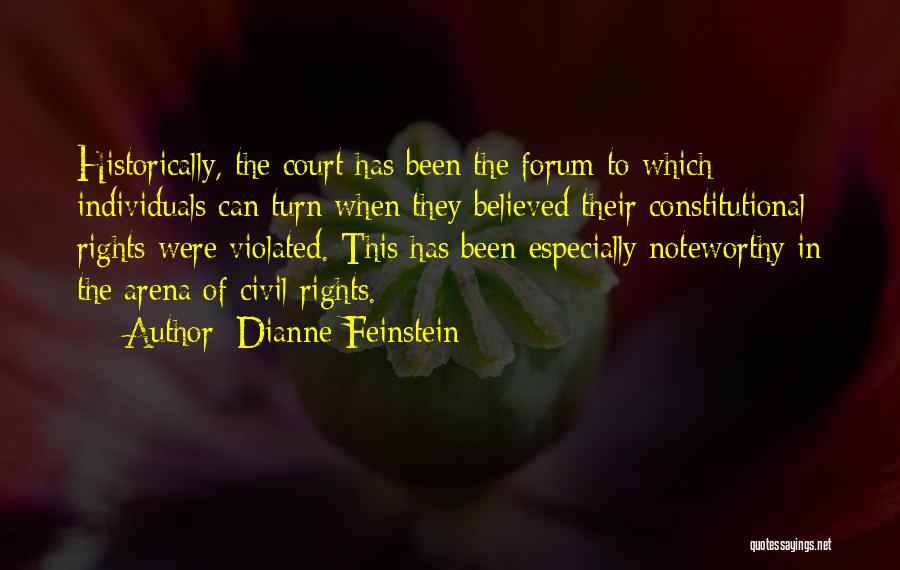 Noteworthy Quotes By Dianne Feinstein