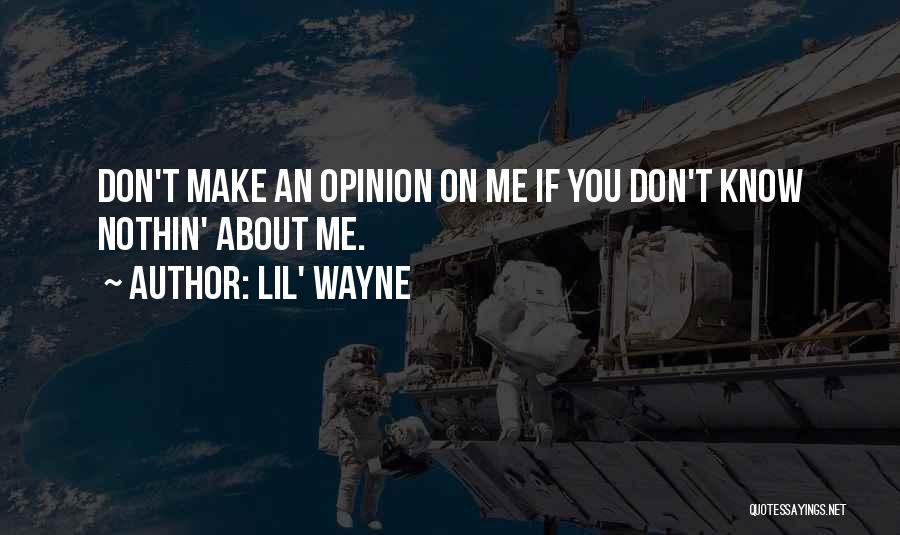 Nothin Quotes By Lil' Wayne