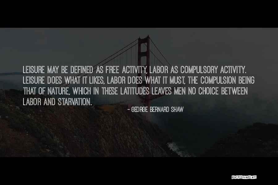 Nothing Being Free In Life Quotes By George Bernard Shaw