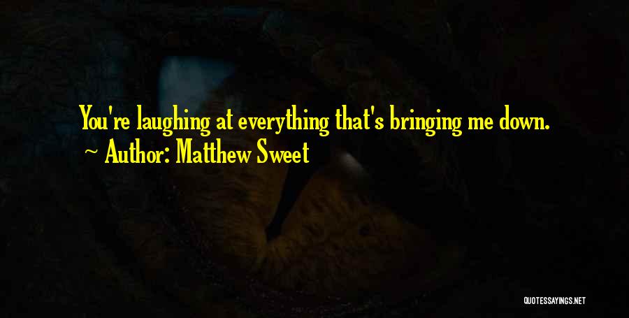 Nothing Bringing You Down Quotes By Matthew Sweet