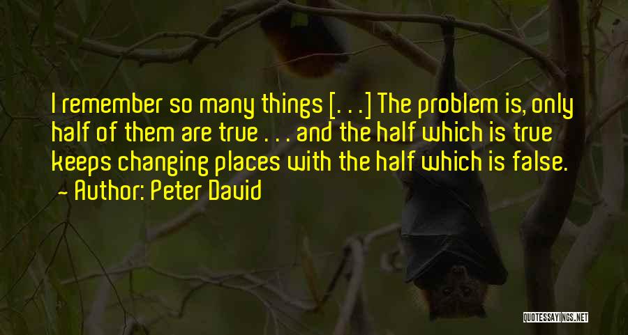 Nothing Changing Quotes By Peter David