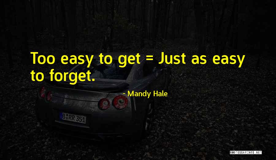 Nothing Easy Is Worth Having Quotes By Mandy Hale