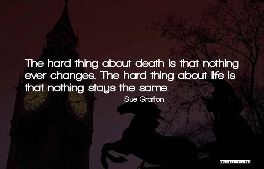 Nothing Ever Stays The Same Quotes By Sue Grafton Nothing Ever Stays The Same Quotes By Sue Grafton