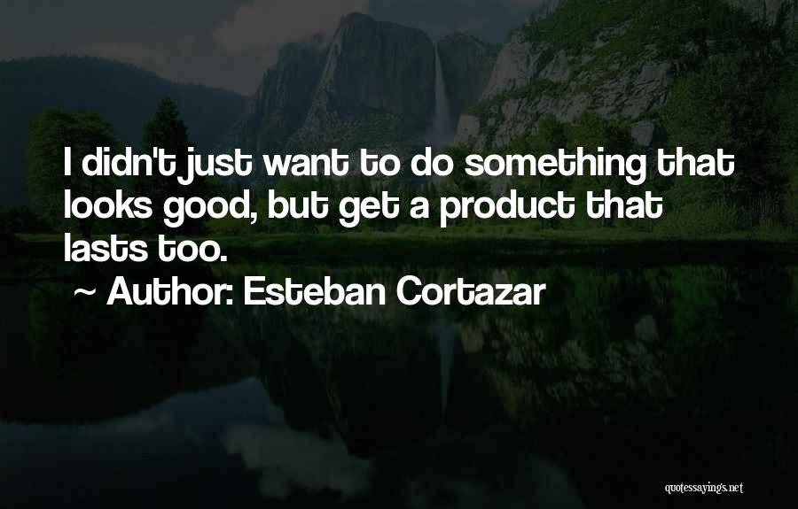 Nothing Good Ever Lasts Quotes By Esteban Cortazar