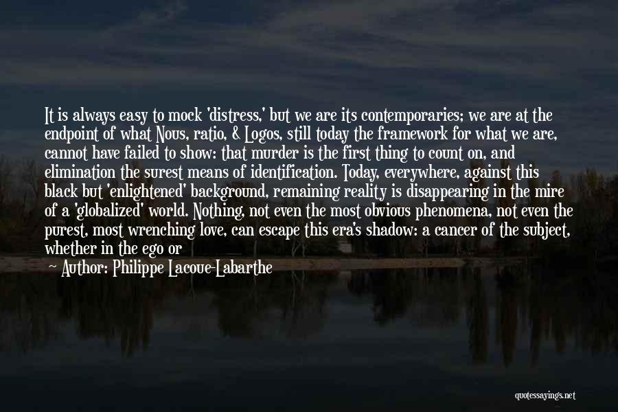 Nothing In This World Is Easy Quotes By Philippe Lacoue-Labarthe