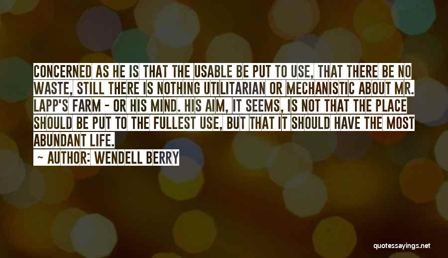 Nothing Is As It Seems Quotes By Wendell Berry