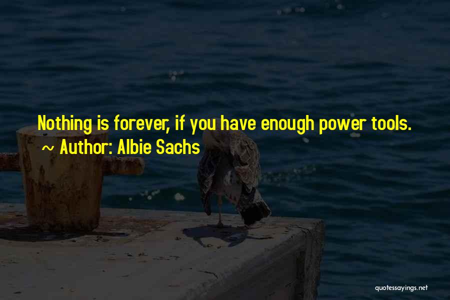 Nothing Is Enough Quotes By Albie Sachs