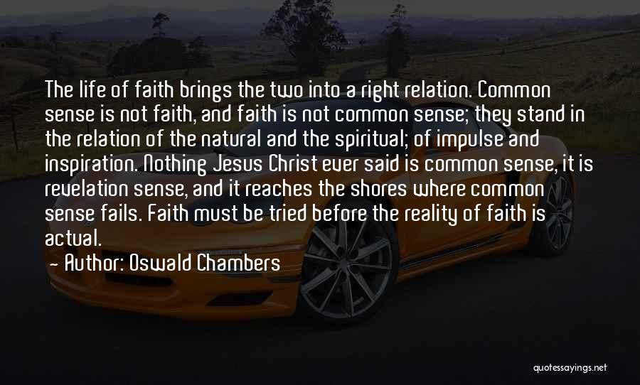 Nothing Is Ever Right Quotes By Oswald Chambers