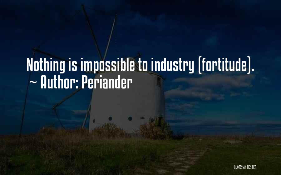 Nothing Is Impossible Quotes By Periander