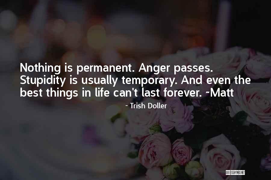 Nothing Is Permanent Quotes By Trish Doller