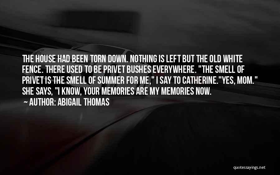 Nothing Left But Memories Quotes By Abigail Thomas