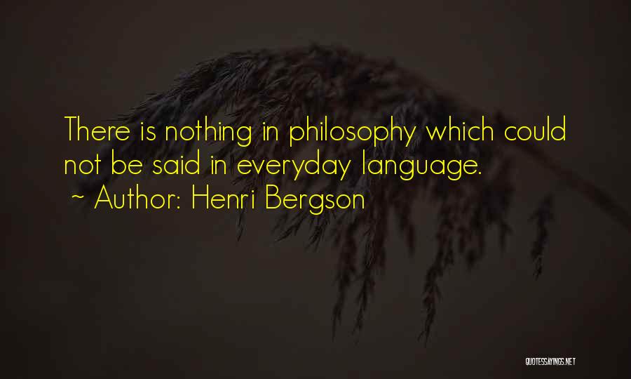 Nothing Nothing Quotes By Henri Bergson