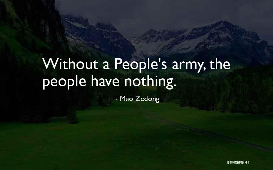 Nothing Nothing Quotes By Mao Zedong