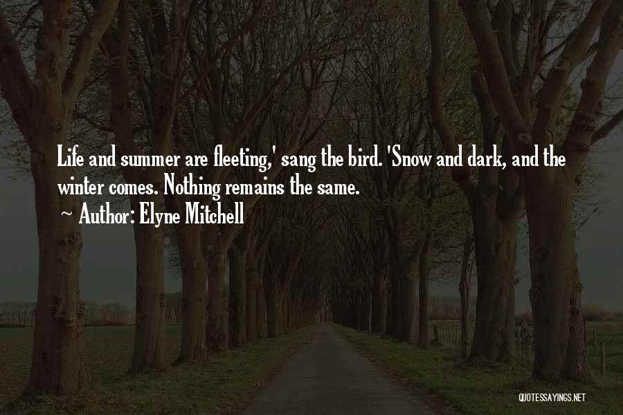 Nothing Remains Same Quotes By Elyne Mitchell