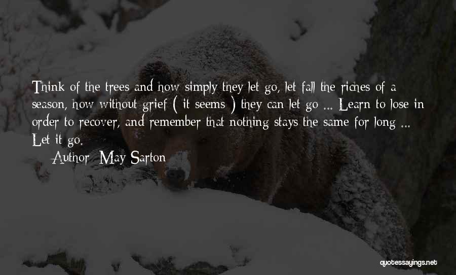 Nothing Stays The Same Quotes By May Sarton