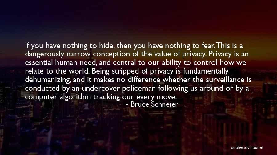 Nothing To Hide Quotes By Bruce Schneier