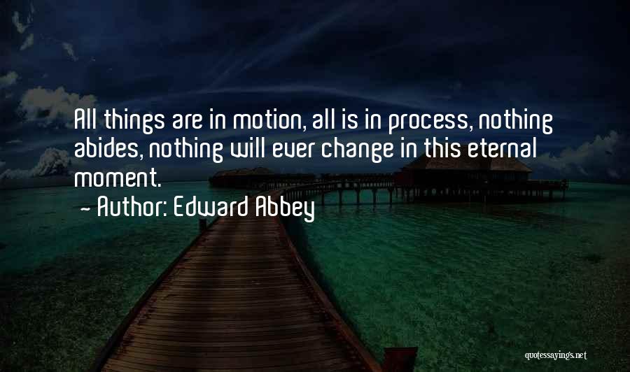 Nothing Will Ever Change Quotes By Edward Abbey