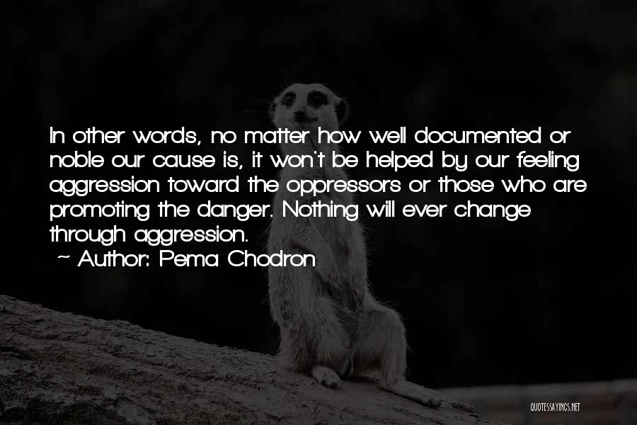 Nothing Will Ever Change Quotes By Pema Chodron