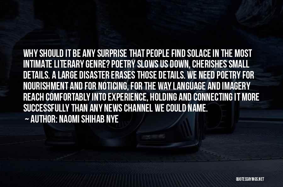 Noticing Small Things Quotes By Naomi Shihab Nye