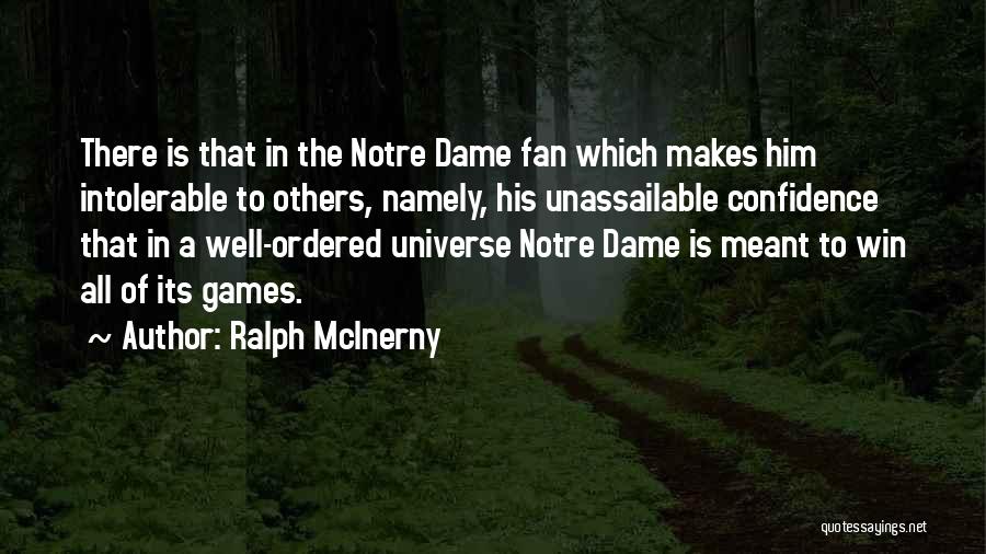 Notre Dame Football Quotes By Ralph McInerny