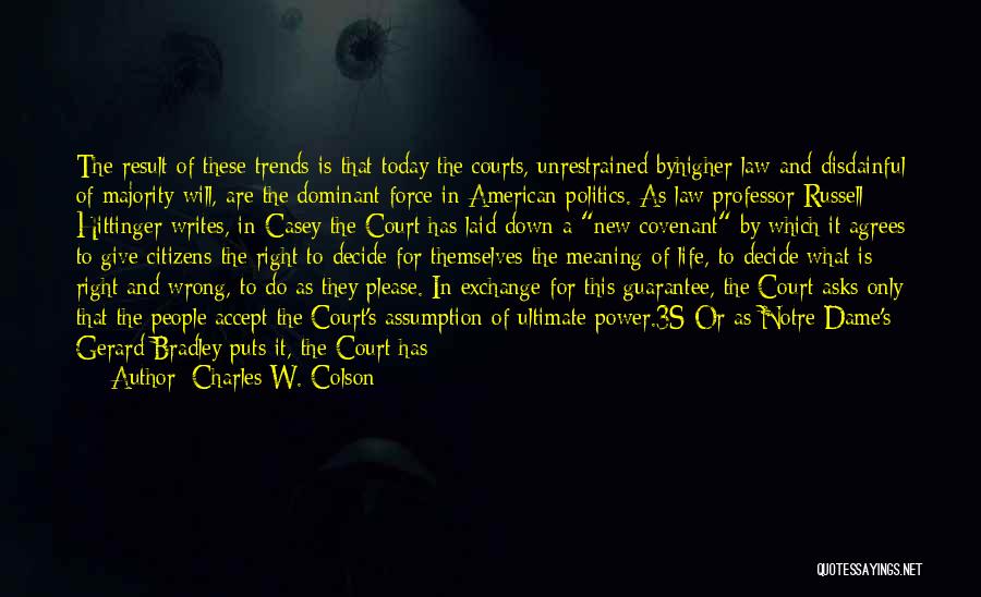 Notre Dame Quotes By Charles W. Colson