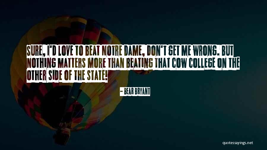 Notre Quotes By Bear Bryant Notre Quotes By Bear Bryant
