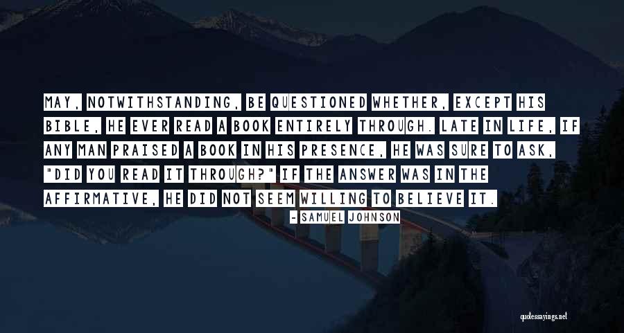 Notwithstanding Quotes By Samuel Johnson Notwithstanding Quotes By Samuel Johnson
