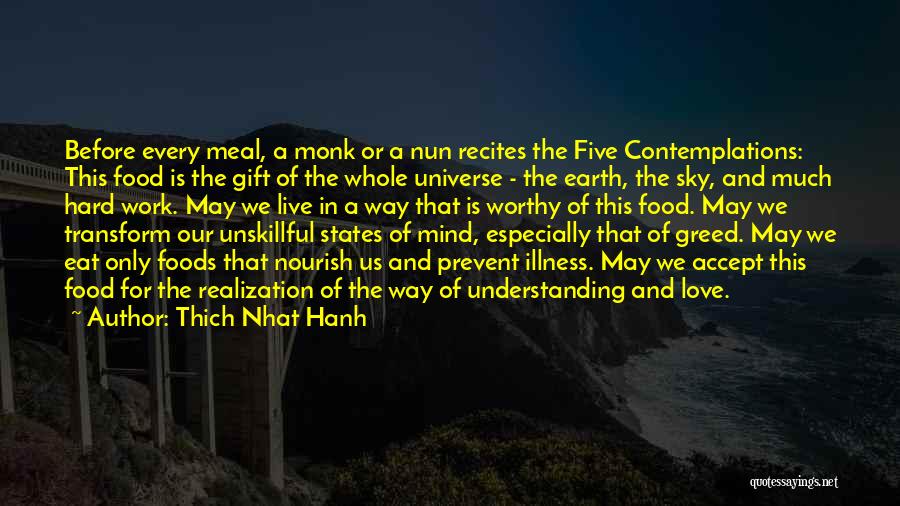 Nourish Your Mind Quotes By Thich Nhat Hanh