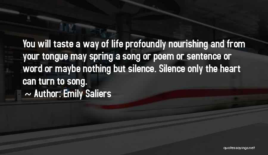 Nourishing Life Quotes By Emily Saliers