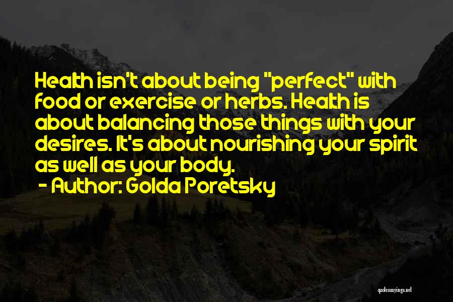 Nourishing Quotes By Golda Poretsky
