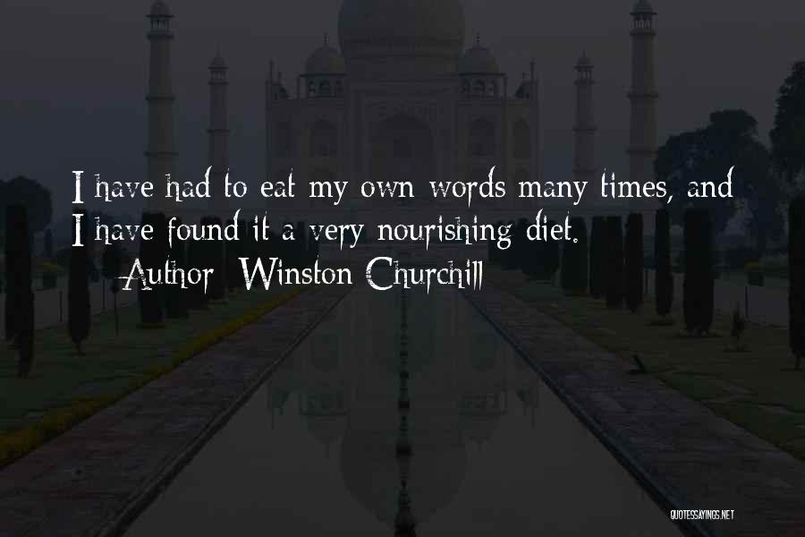 Nourishing Quotes By Winston Churchill