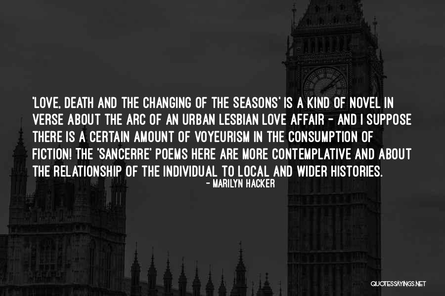 Novel In Verse Quotes By Marilyn Hacker Novel In Verse Quotes By Marilyn Hacker