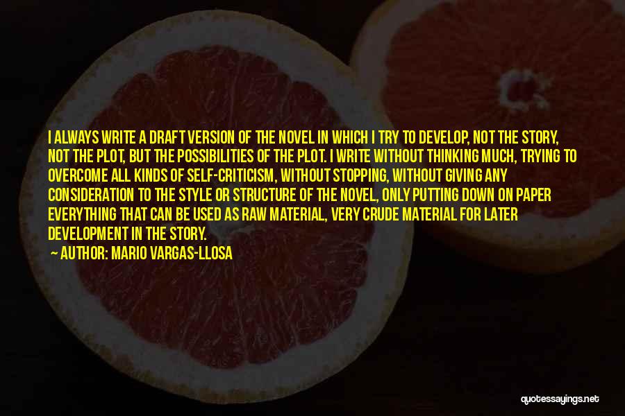 Novel Raw Quotes By Mario Vargas-Llosa