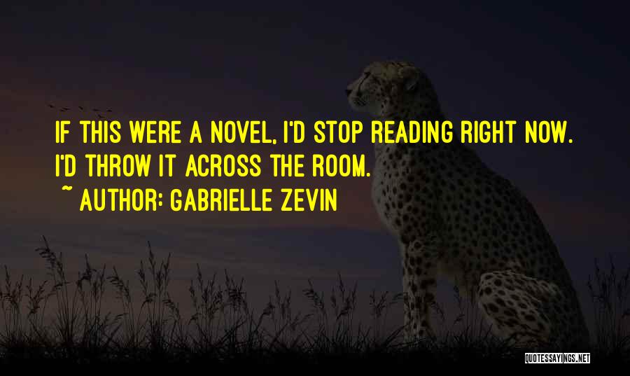 Novel Room Quotes By Gabrielle Zevin