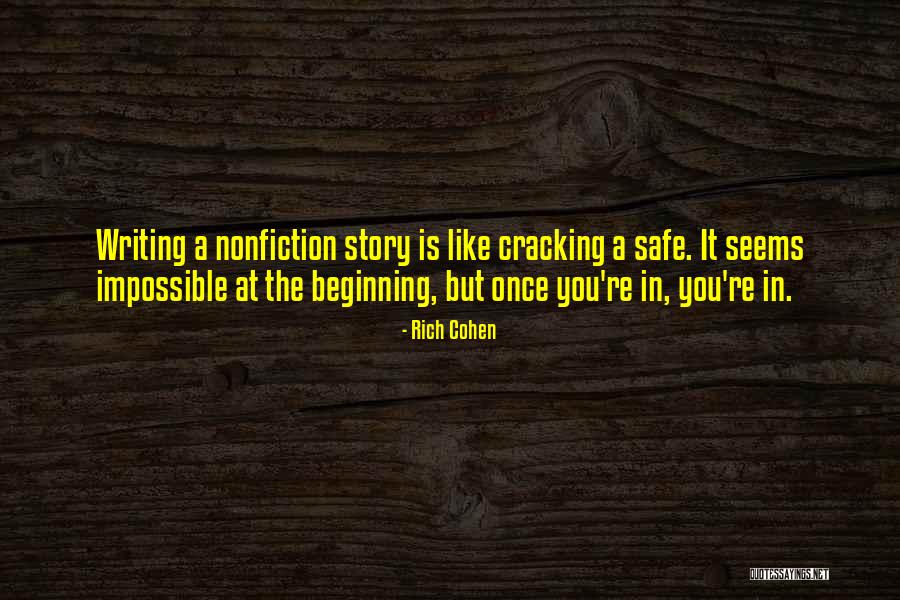 Novellentheorie Quotes By Rich Cohen Novellentheorie Quotes By Rich Cohen