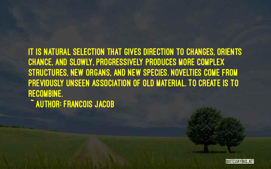 Novelties Quotes By Francois Jacob