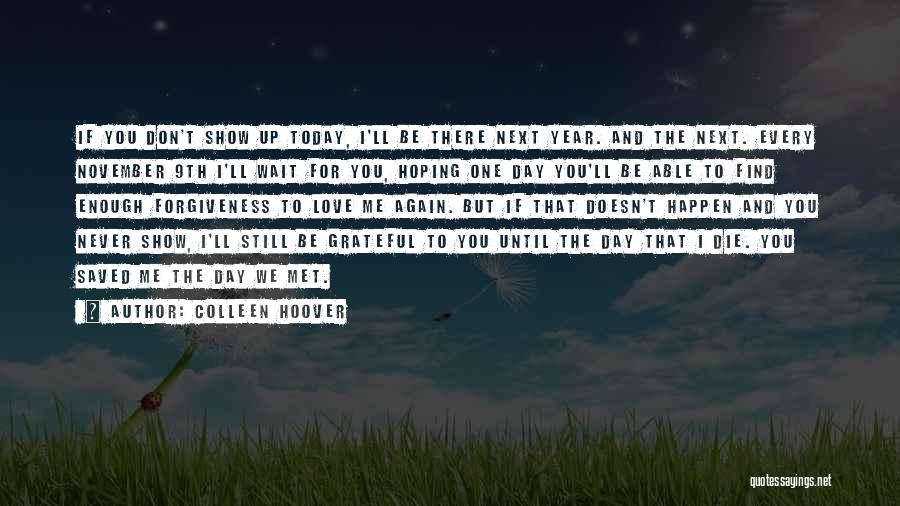 November Love Quotes By Colleen Hoover