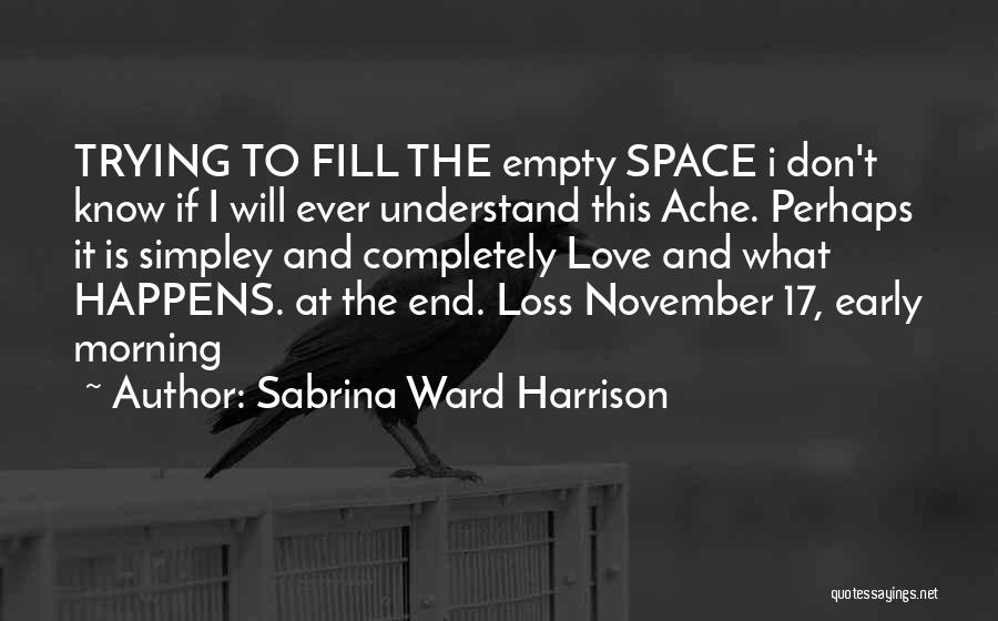 November Love Quotes By Sabrina Ward Harrison