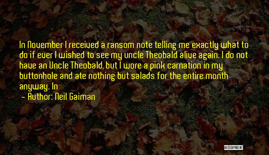 November Month Quotes By Neil Gaiman