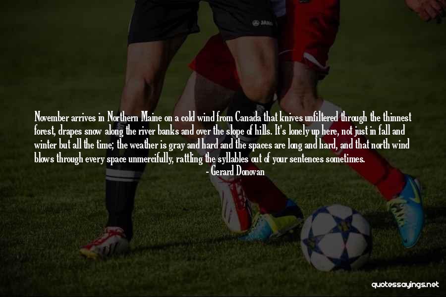 November Quotes By Gerard Donovan November Quotes By Gerard Donovan