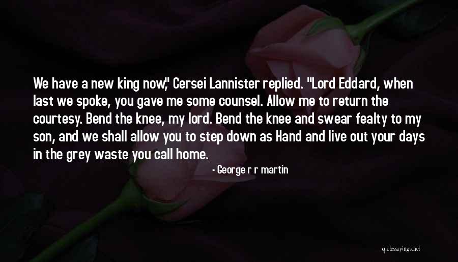 Now And Days Quotes By George R R Martin