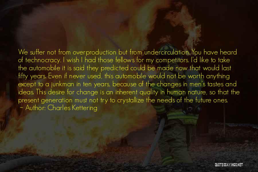 Now And Future Quotes By Charles Kettering